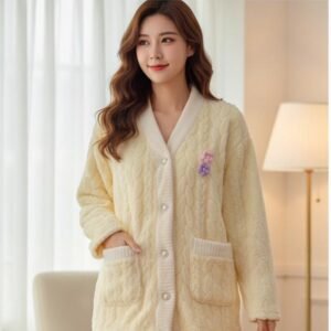 Women's Fluffy Winter Sleepwear Set